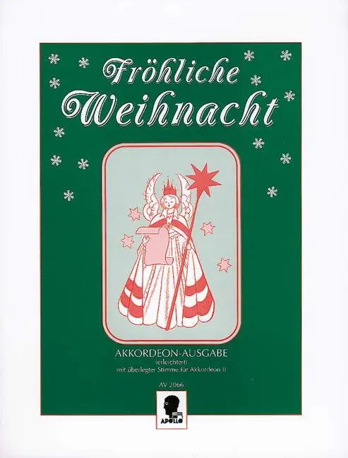 Cover: 9790203908906 | Fröhliche Weihnacht für Akkordeon (leicht, mit 2. Stimme) | Curt Mahr
