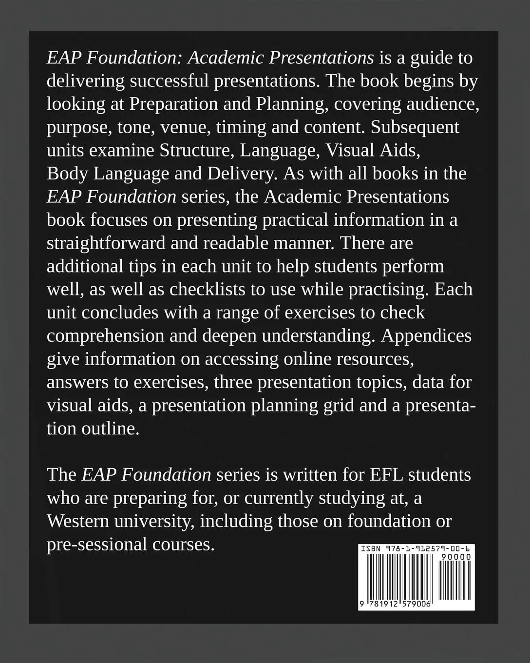 Rückseite: 9781912579006 | Academic Presentations | EAP Foundation | Sheldon C H Smith | Buch