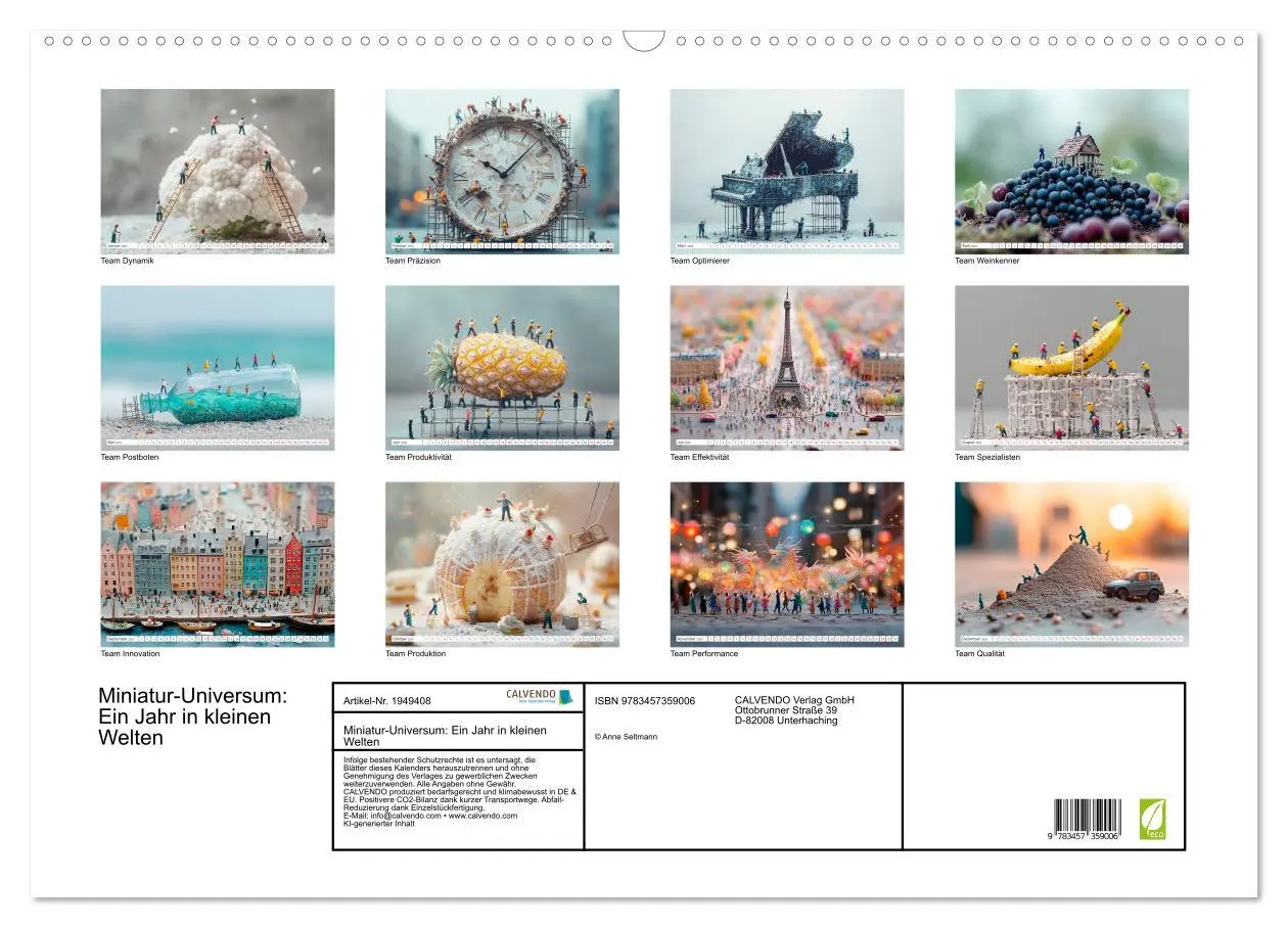 Bild: 9783457359006 | Miniatur-Universum: Ein Jahr in kleinen Welten (Wandkalender 2026...