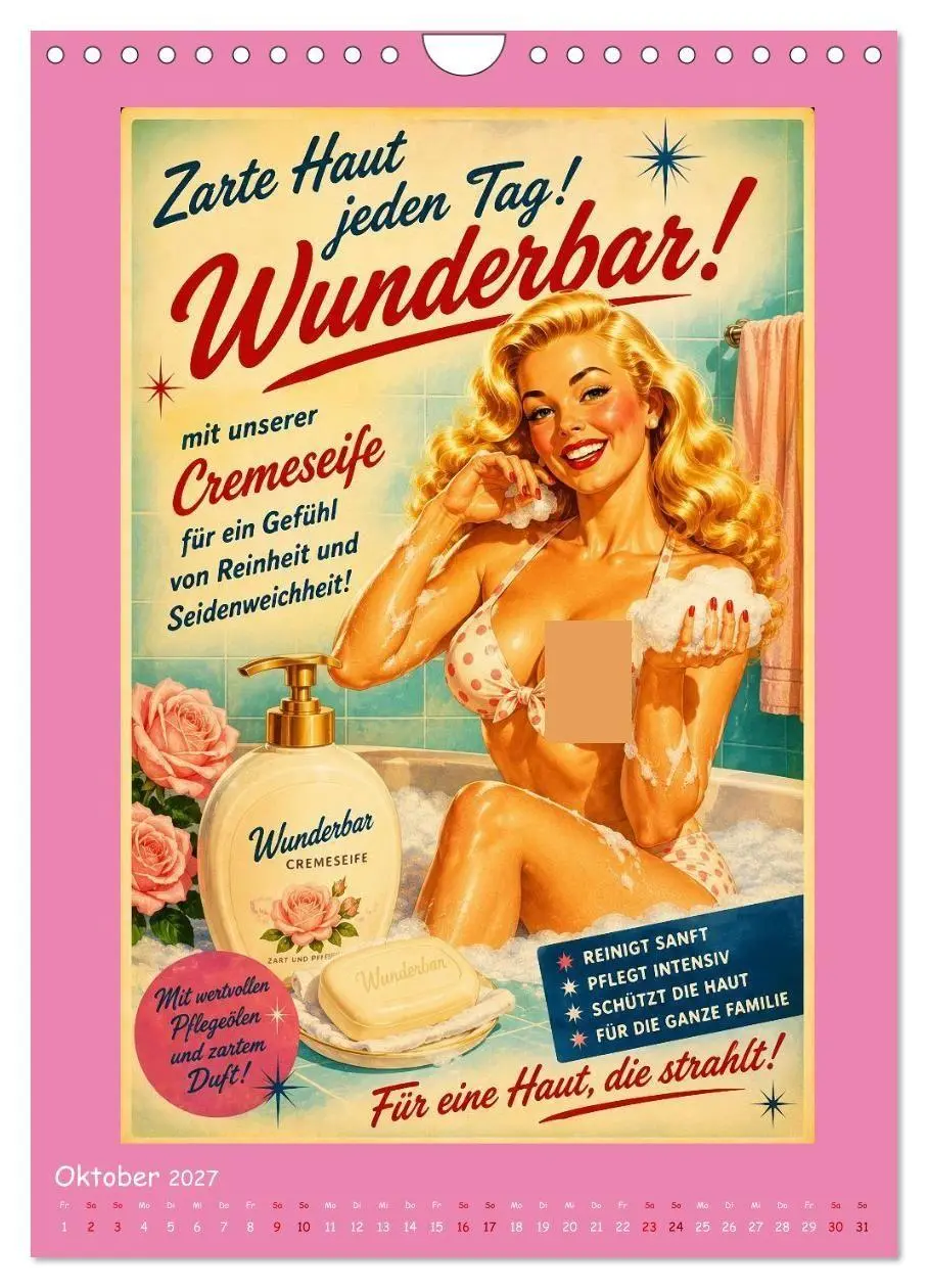 Bild: 9783594359006 | Retro-Reklame (Wandkalender 2027 DIN A4 hoch), CALVENDO Monatskalender