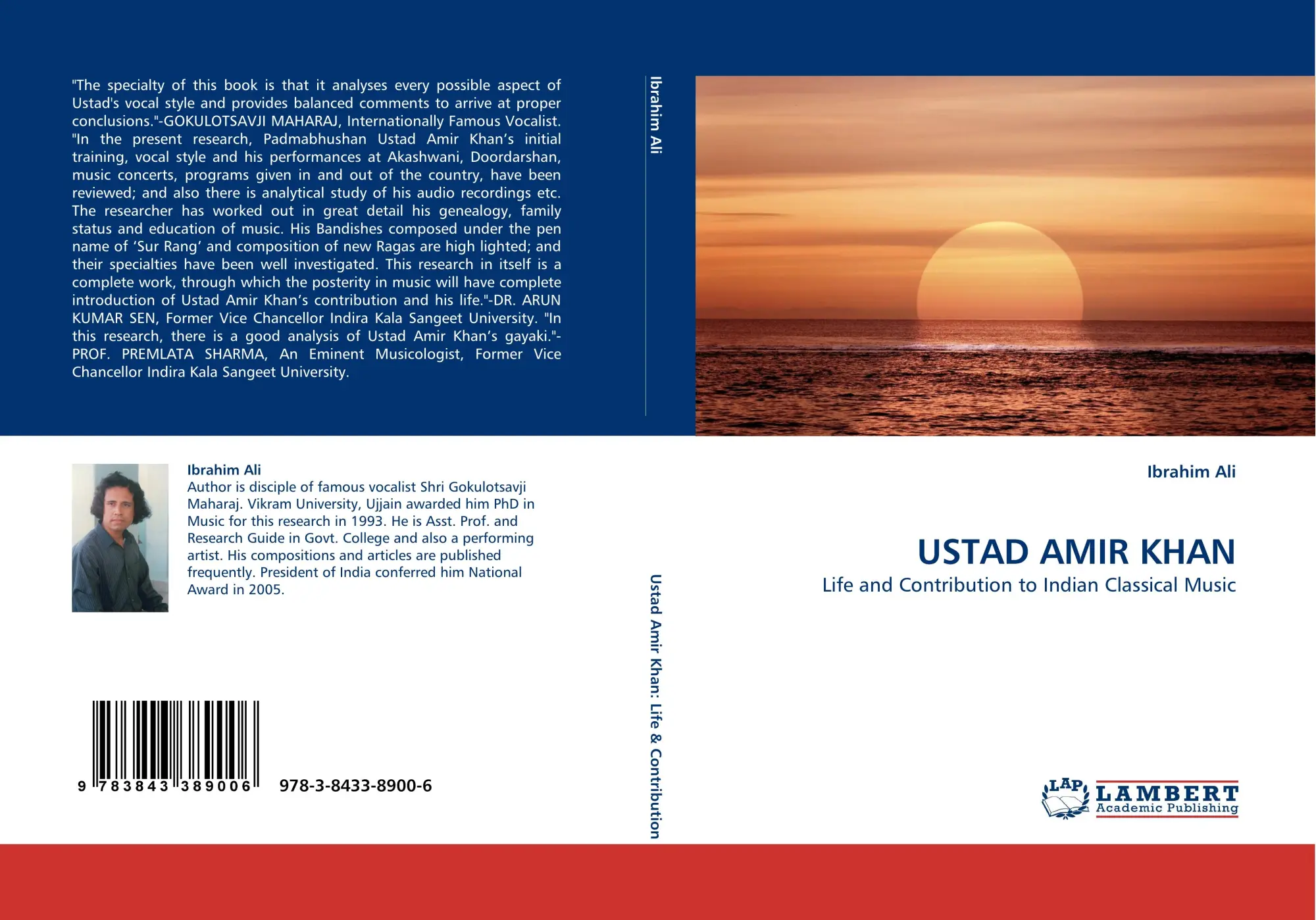 Cover: 9783843389006 | USTAD AMIR KHAN | Life and Contribution to Indian Classical Music