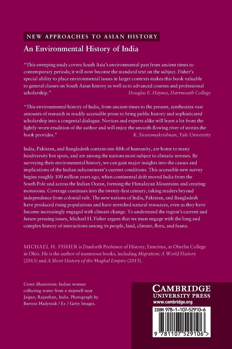Rückseite: 9781107529106 | An Environmental History of India | Michael H. Fisher | Taschenbuch
