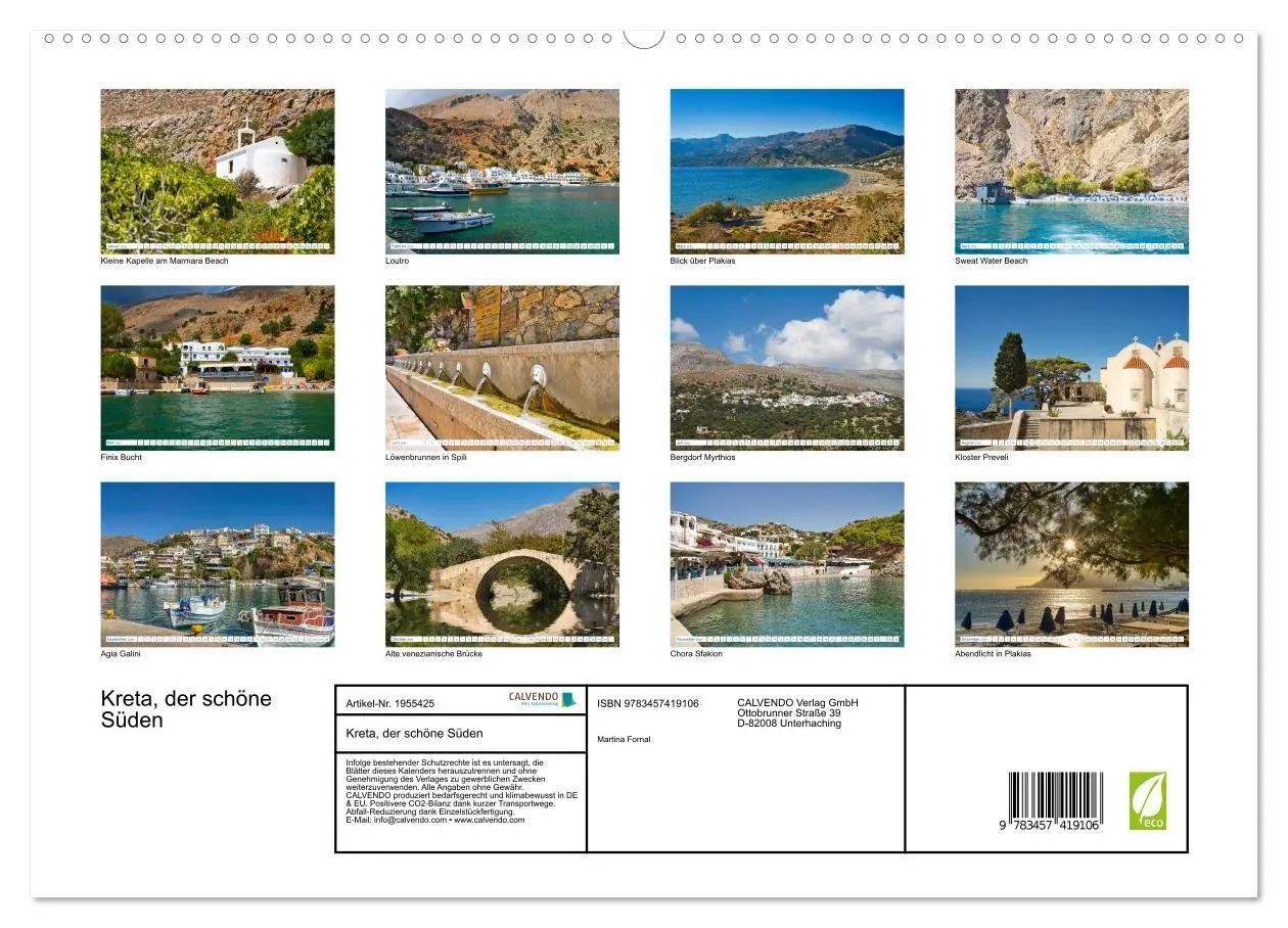 Bild: 9783457419106 | Kreta, der schöne Süden (hochwertiger Premium Wandkalender 2026 DIN...