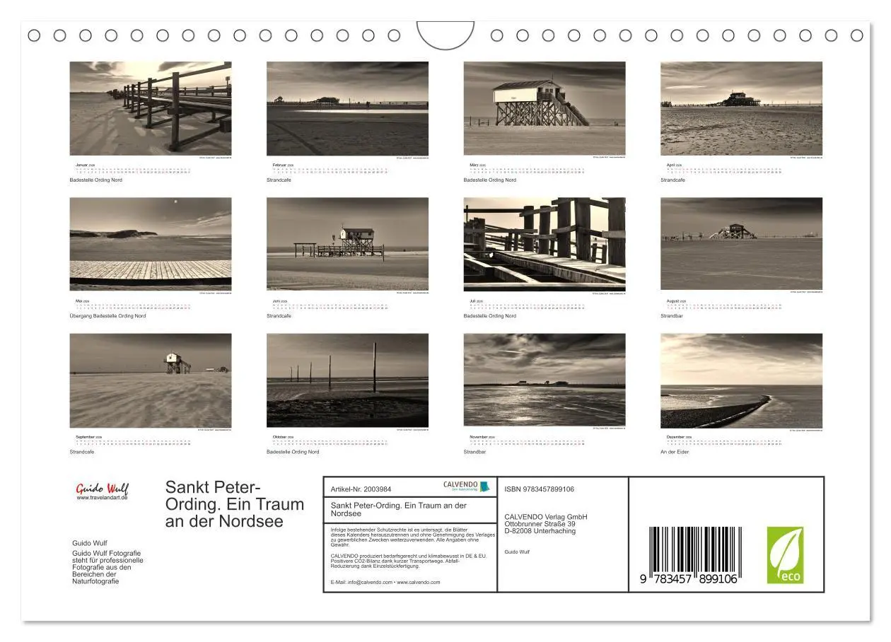 Bild: 9783457899106 | Sankt Peter-Ording. Ein Traum an der Nordsee (Wandkalender 2026 DIN...
