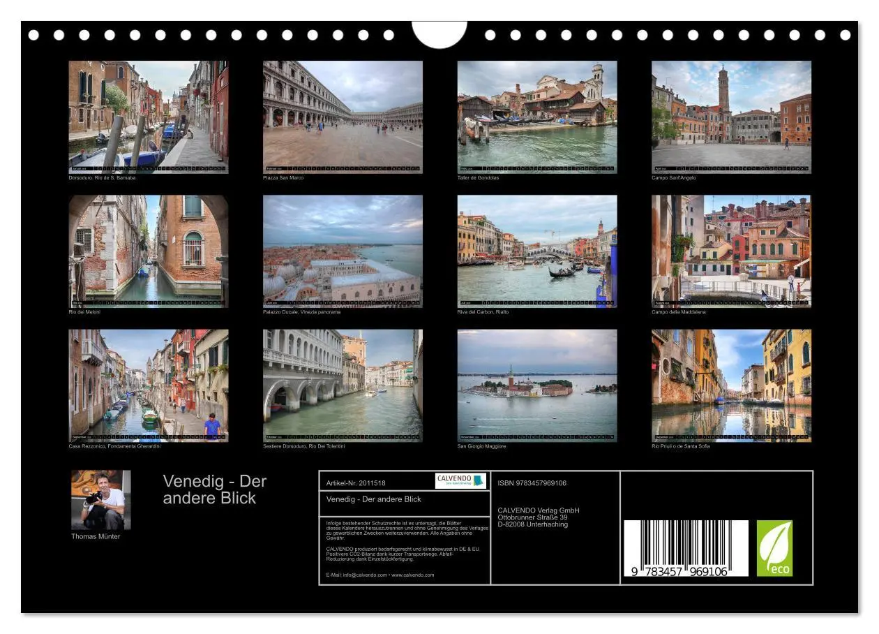 Bild: 9783457969106 | Venedig - Der andere Blick (Wandkalender 2026 DIN A4 quer),...