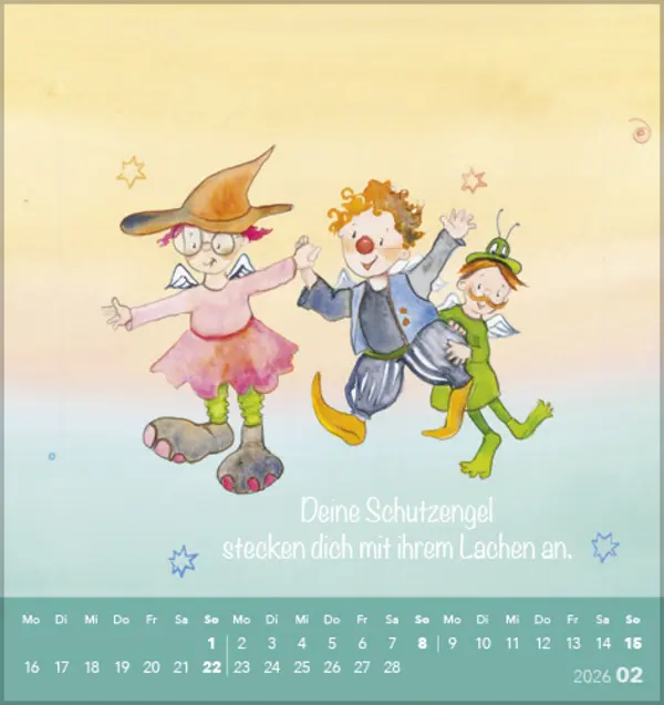 Bild: 9783731889106 | Deine Schutzengel 2026 | Korsch Verlag | Kalender | Spiralbindung