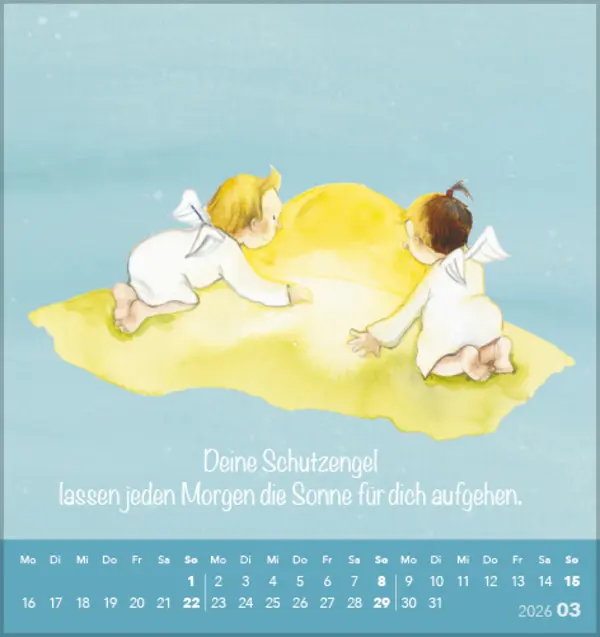 Bild: 9783731889106 | Deine Schutzengel 2026 | Korsch Verlag | Kalender | Spiralbindung