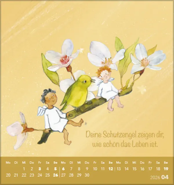 Bild: 9783731889106 | Deine Schutzengel 2026 | Korsch Verlag | Kalender | Spiralbindung