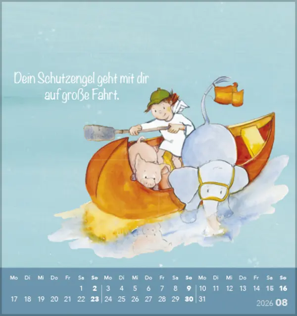 Bild: 9783731889106 | Deine Schutzengel 2026 | Korsch Verlag | Kalender | Spiralbindung