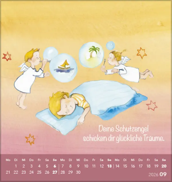 Bild: 9783731889106 | Deine Schutzengel 2026 | Korsch Verlag | Kalender | Spiralbindung