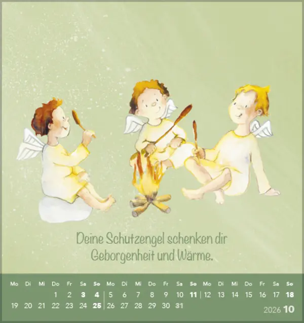 Bild: 9783731889106 | Deine Schutzengel 2026 | Korsch Verlag | Kalender | Spiralbindung