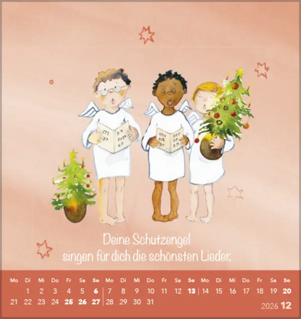 Bild: 9783731889106 | Deine Schutzengel 2026 | Korsch Verlag | Kalender | Spiralbindung