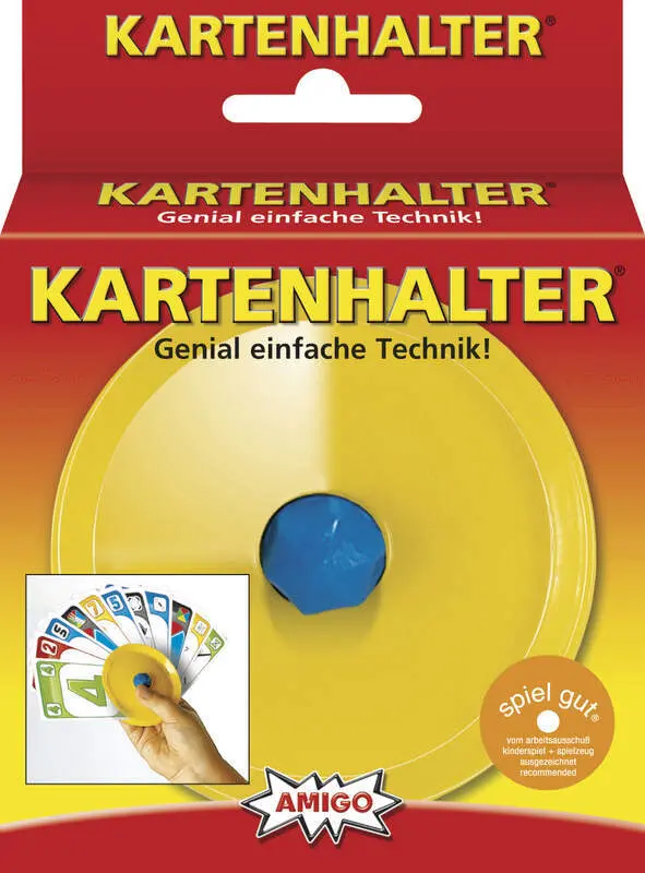 Cover: 4007396049206 | Kartenhalter, gelb (Spiel-Zubehör) | Genial einfache Technik! | Spiel