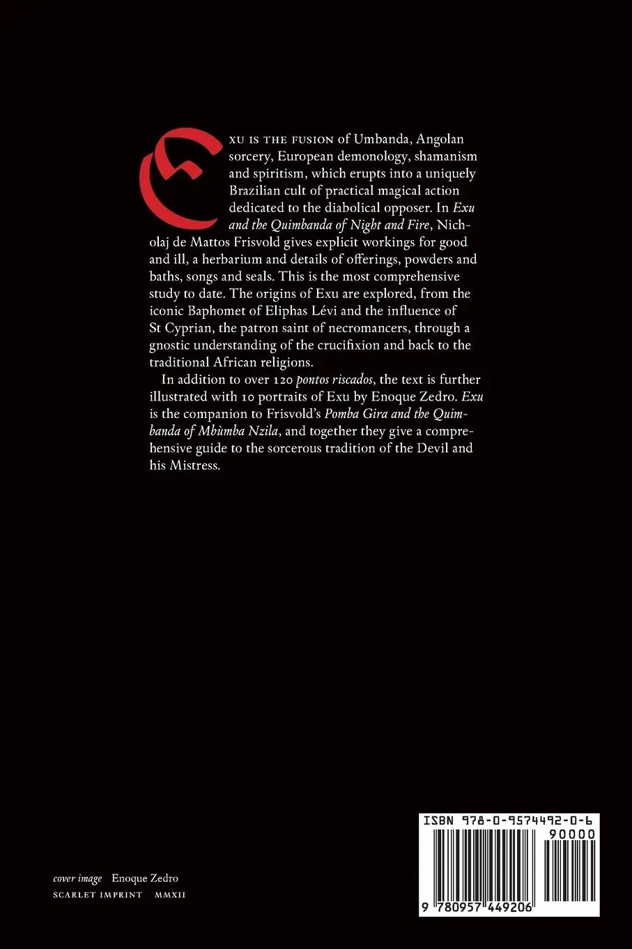 Rückseite: 9780957449206 | Exu and the Quimbanda of Night and Fire | Nicholaj De Mattos Frisvold