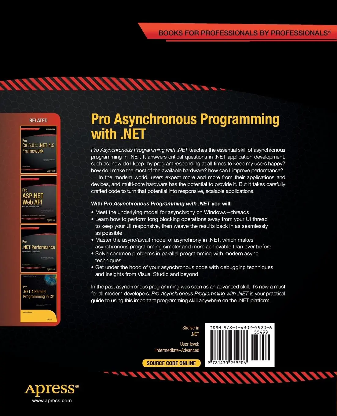 Rückseite: 9781430259206 | Pro Asynchronous Programming with .NET | Richard Blewett (u. a.) | xvi