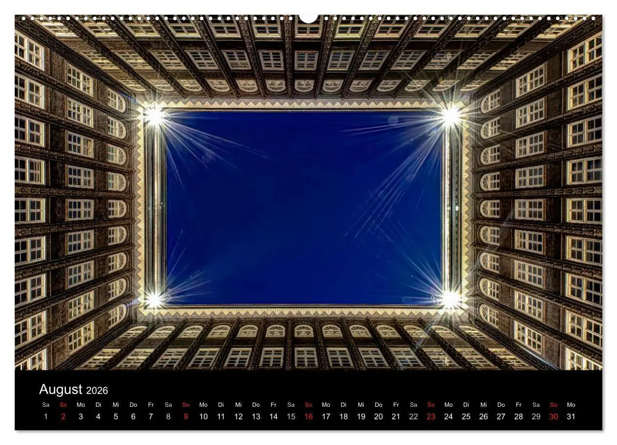Bild: 9783516049206 | Hamburg - Lichter der Nacht (Wandkalender 2026 DIN A2 quer),...