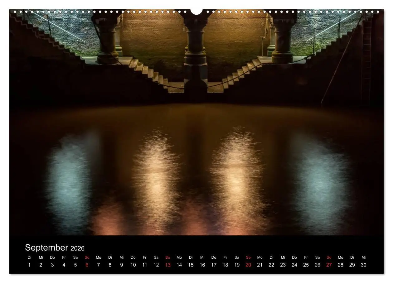 Bild: 9783516049206 | Hamburg - Lichter der Nacht (Wandkalender 2026 DIN A2 quer),...