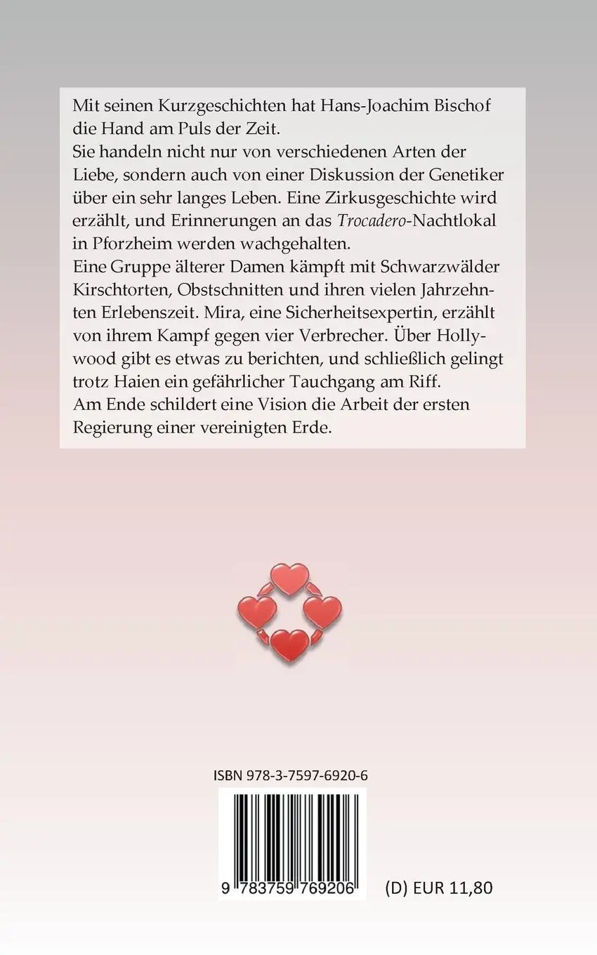 Rückseite: 9783759769206 | Eine Art von Liebe | Erzählungen | Hans-Joachim Bischof | Taschenbuch