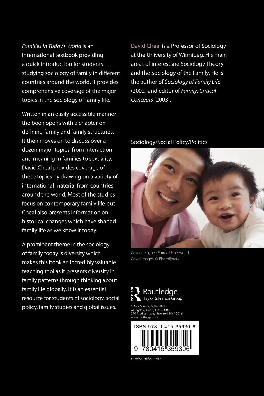 Rückseite: 9780415359306 | Families in Today's World | A Comparative Approach | David Cheal