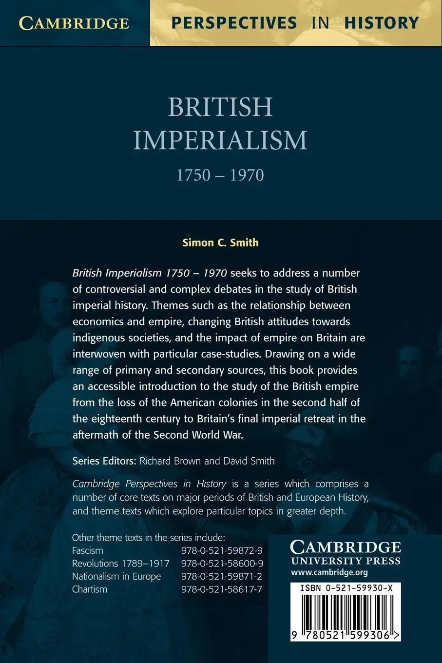 Rückseite: 9780521599306 | British Imperialism 1750 1970 | Simon C. Smith | Taschenbuch | 1998