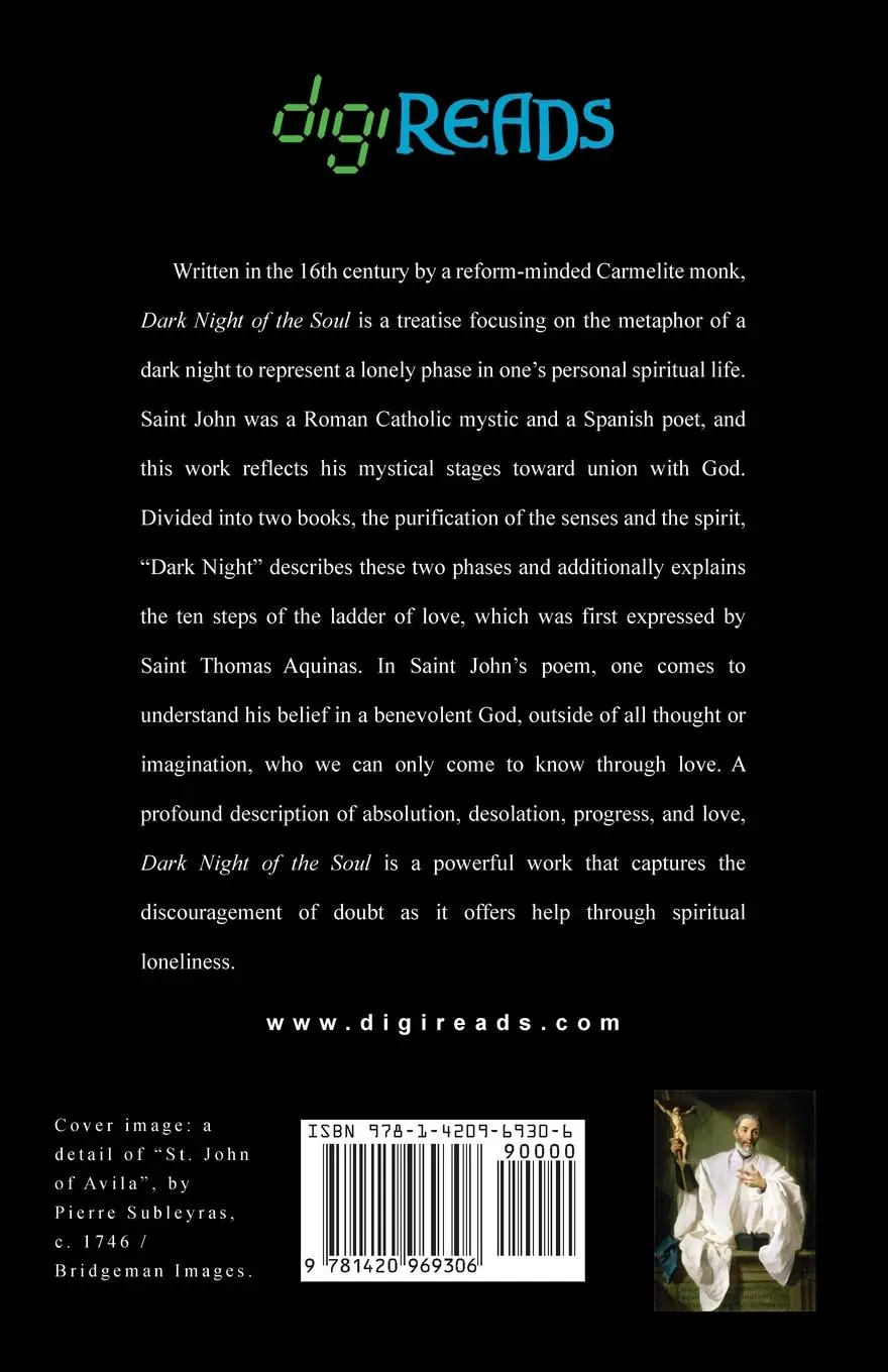 Rückseite: 9781420969306 | Dark Night of the Soul | St. John Of The Cross | Taschenbuch | 2020