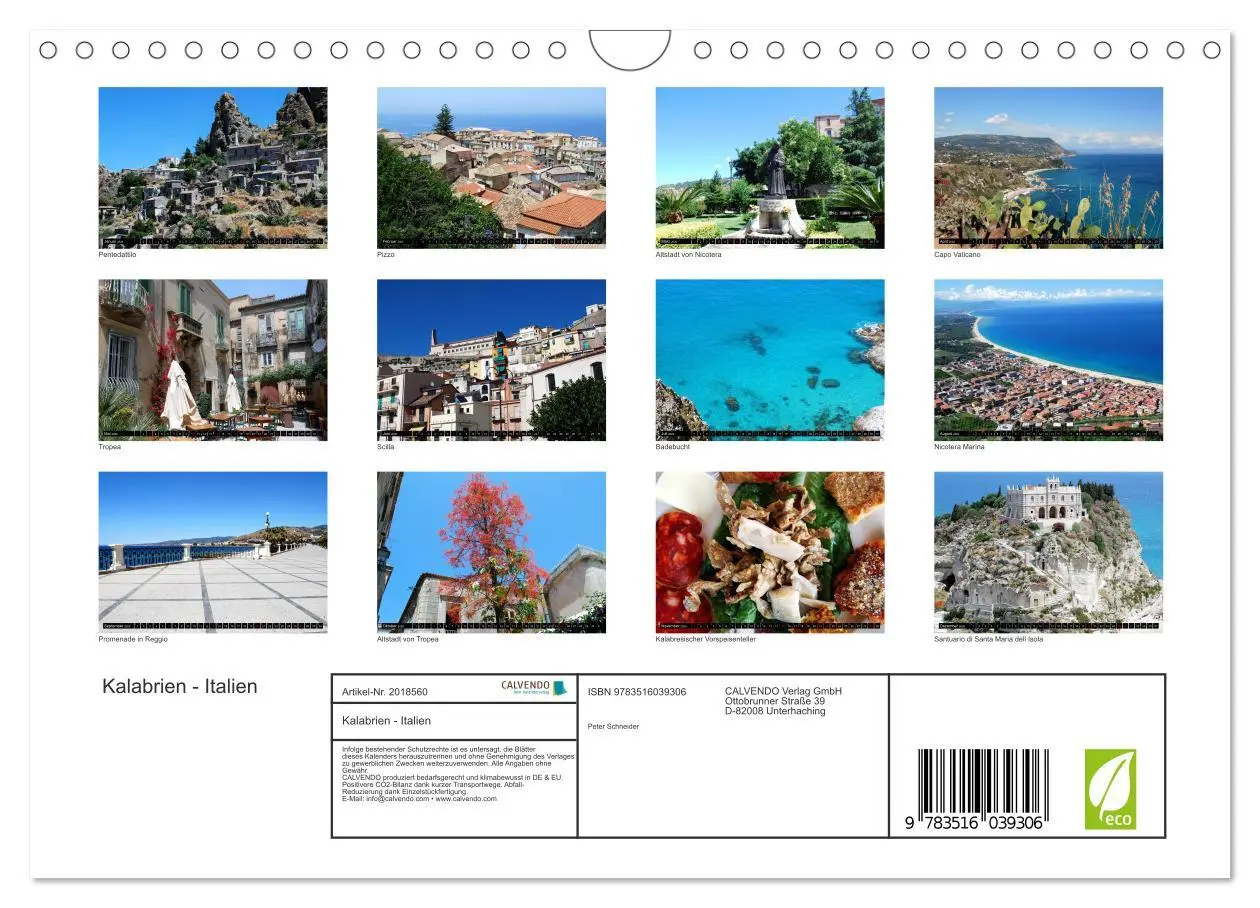 Bild: 9783516039306 | Kalabrien - Italien (Wandkalender 2026 DIN A4 quer), CALVENDO...