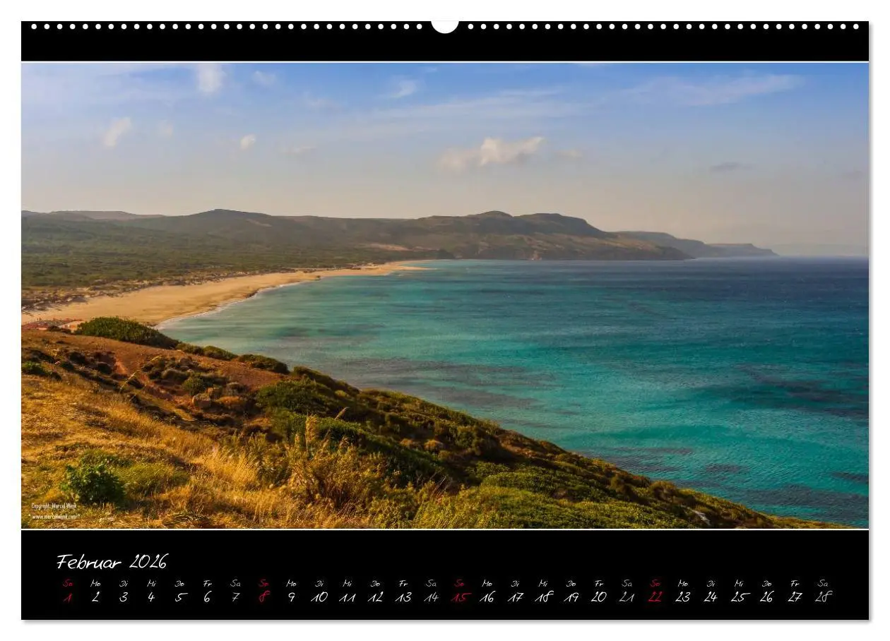 Bild: 9783516109306 | Sardinien Panoramakalender (Wandkalender 2026 DIN A2 quer),...