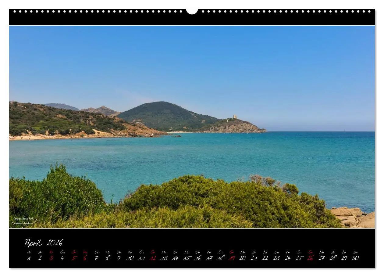 Bild: 9783516109306 | Sardinien Panoramakalender (Wandkalender 2026 DIN A2 quer),...