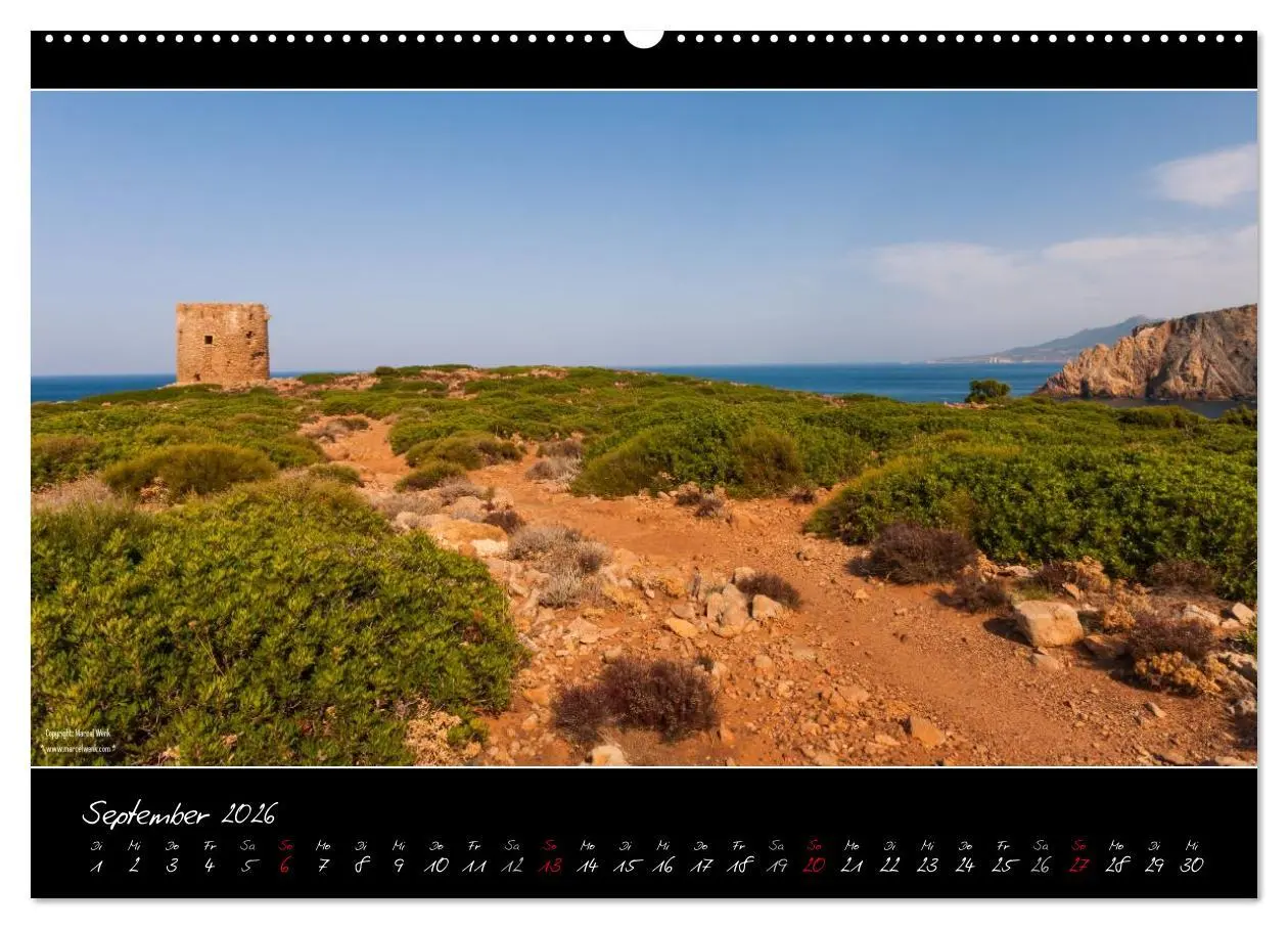 Bild: 9783516109306 | Sardinien Panoramakalender (Wandkalender 2026 DIN A2 quer),...