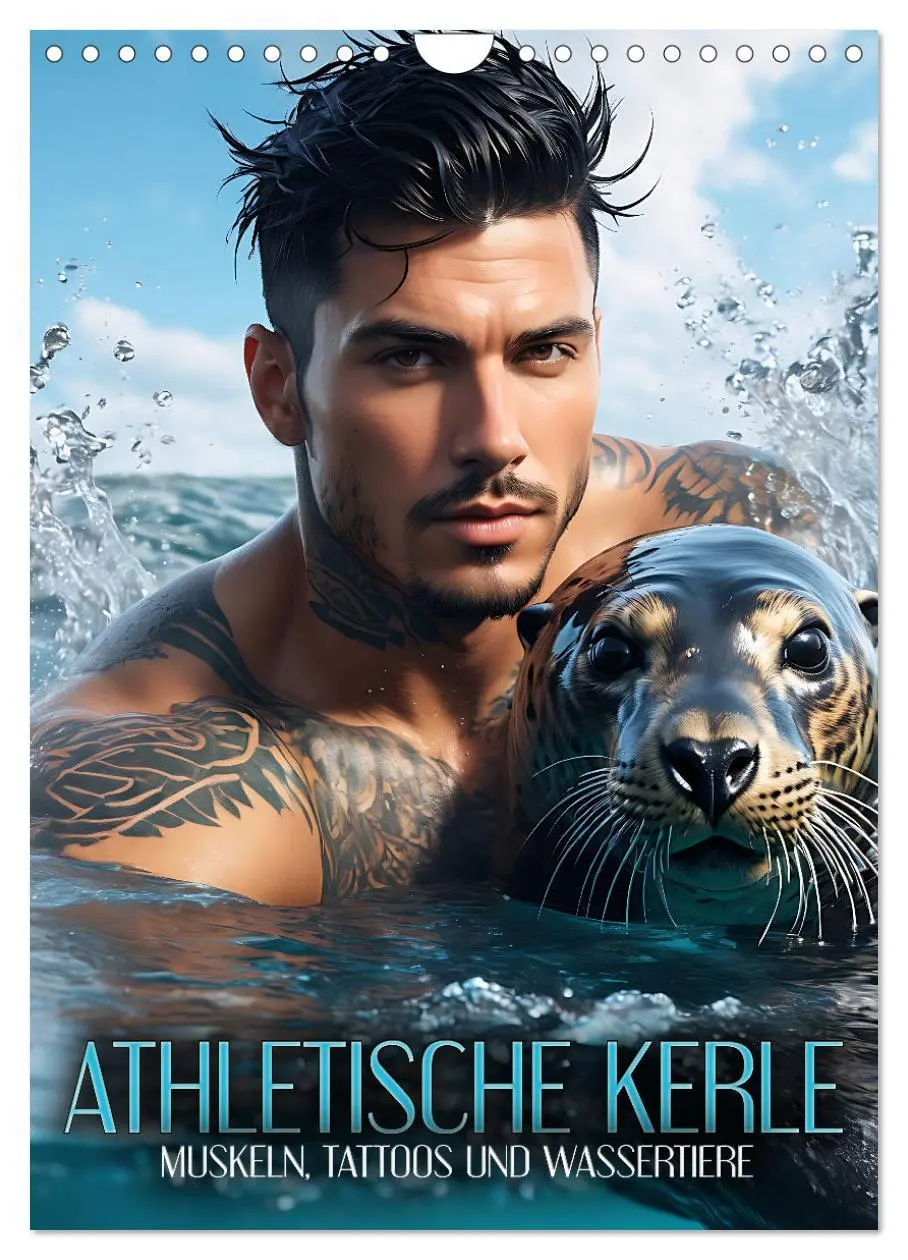 Cover: 9783516279306 | Athletische Kerle - Muskeln, Tattoos und Wassertiere (Wandkalender...