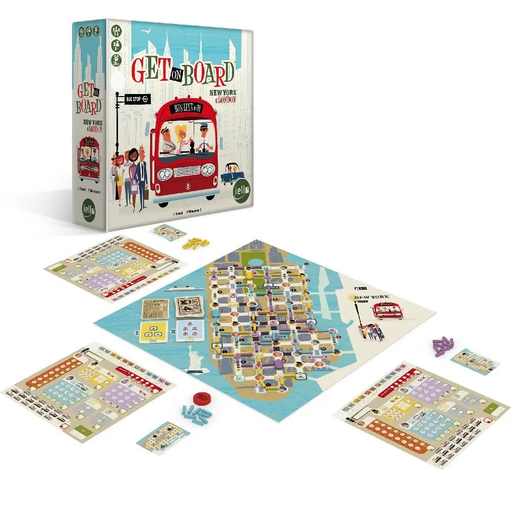 Bild: 3760175519406 | Get on Board (Spiel) | Saashl | Spiel | In Spielebox | 519403 | 2022