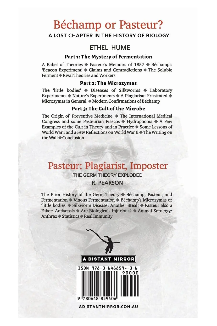 Rückseite: 9780648859406 | Bechamp or Pasteur? | Ethel Hume | Taschenbuch | Englisch | 2020