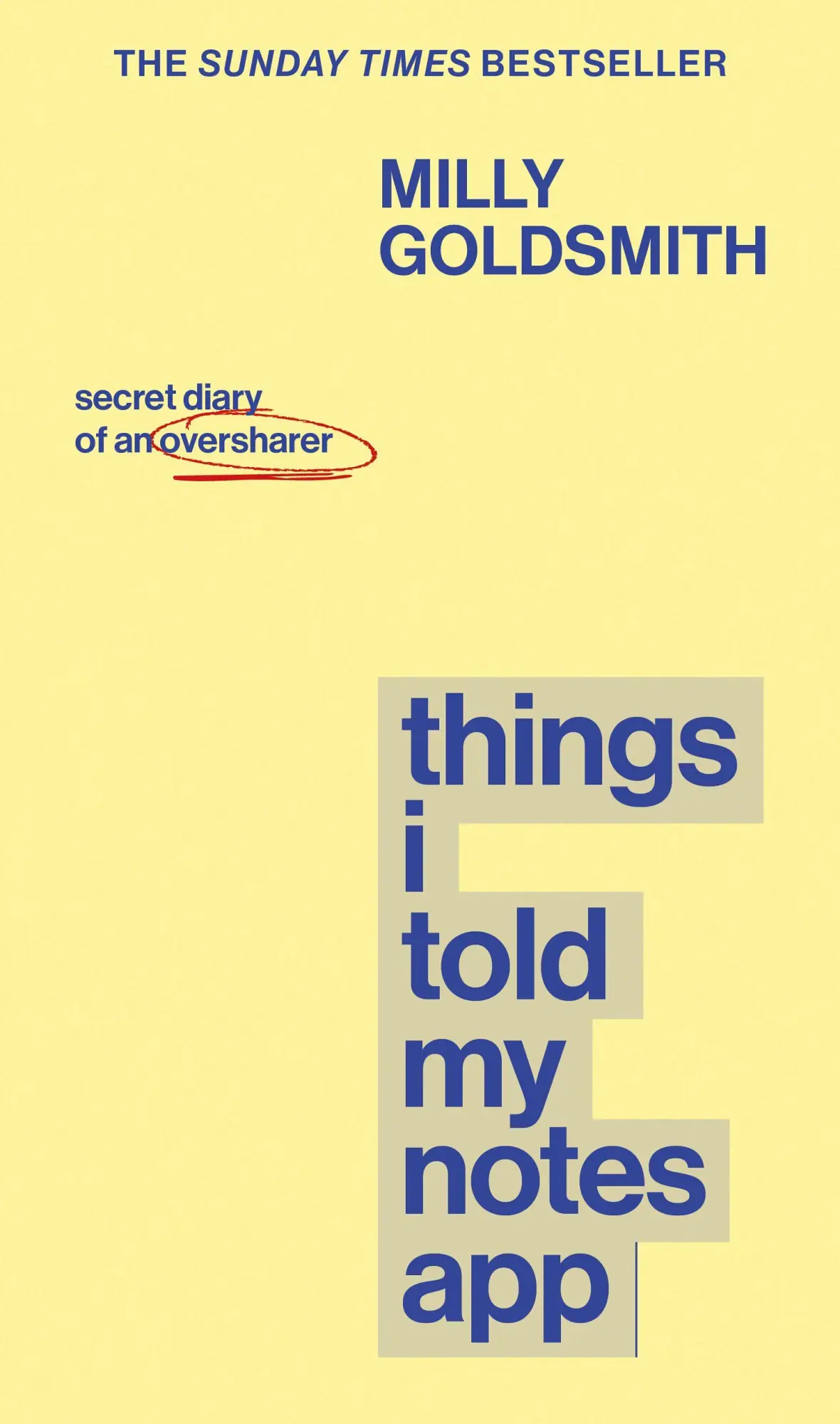 Cover: 9780857509406 | Things I Told My Notes App | Secret Diary of an Oversharer | Goldsmith