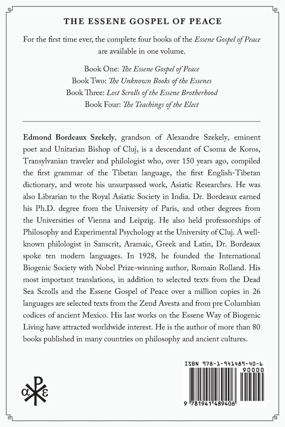 Rückseite: 9781941489406 | The Essene Gospel of Peace | The Complete 4 Books in One Volume | Buch