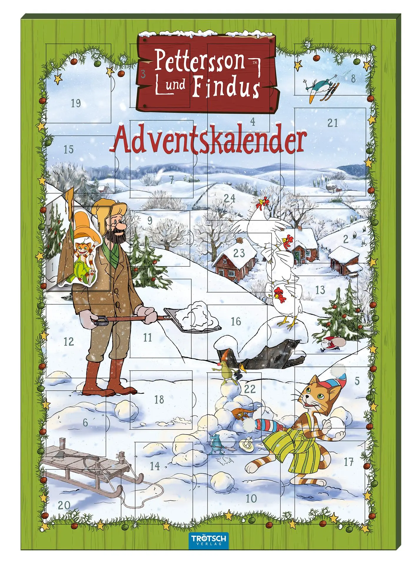 Cover: 9783957749406 | Magnet-Adventskalender "Pettersson &amp; Findus" | mit 24 tollen Magneten