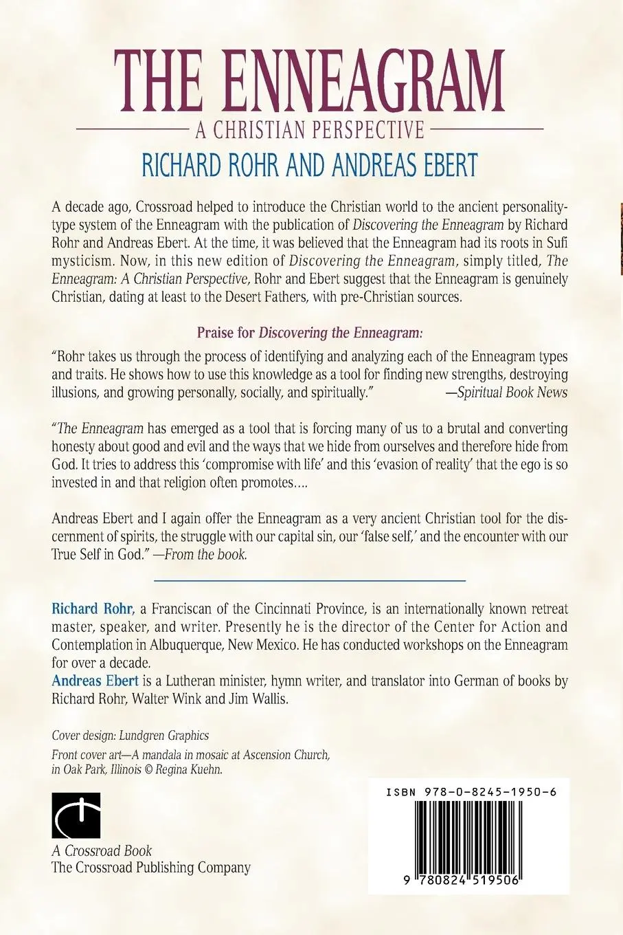 Rückseite: 9780824519506 | The Enneagram | A Christian Perspective | Richard Rohr (u. a.) | Buch
