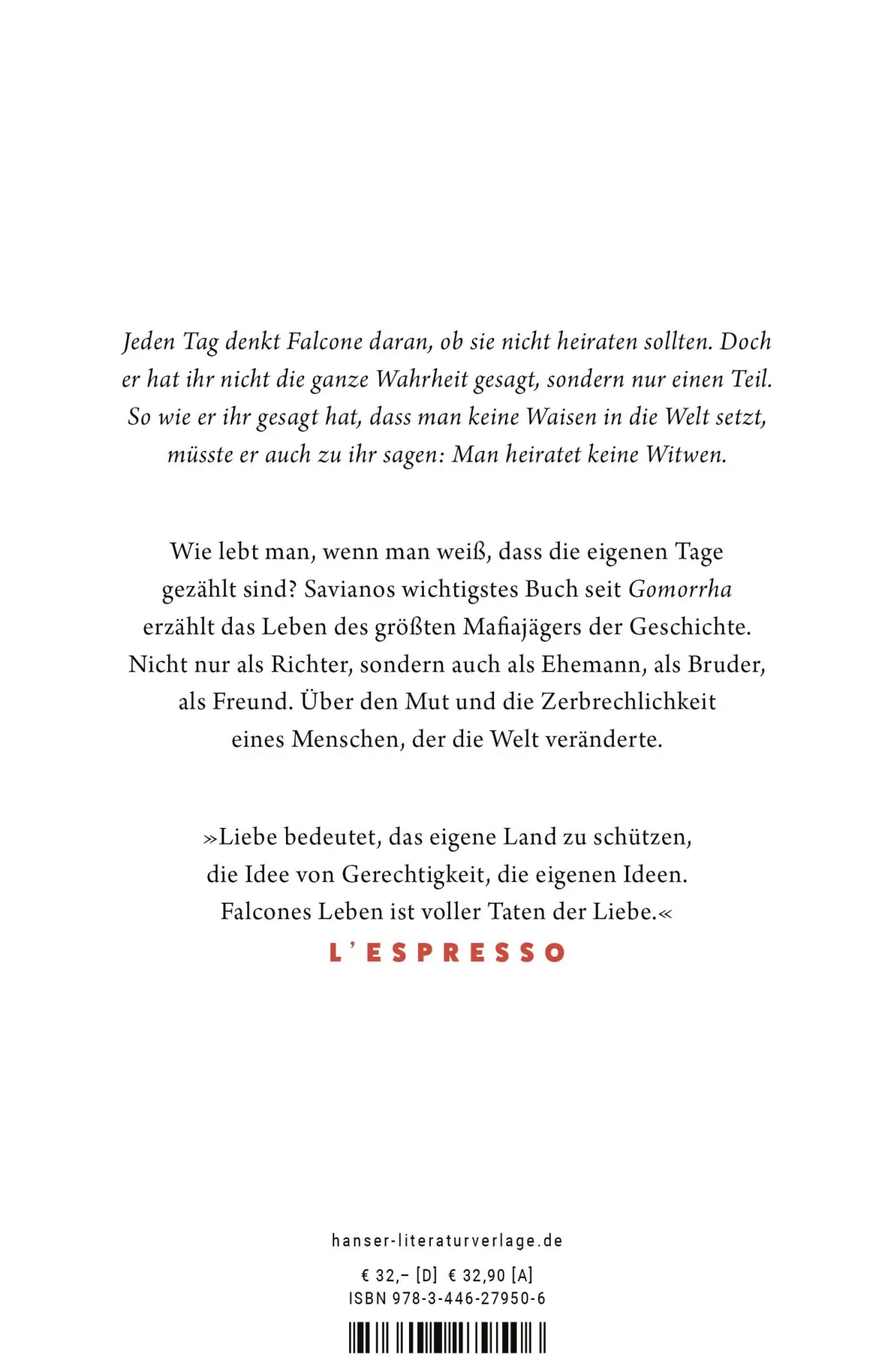 Bild: 9783446279506 | Falcone | Roman | Roberto Saviano | Buch | 544 S. | Deutsch | 2024