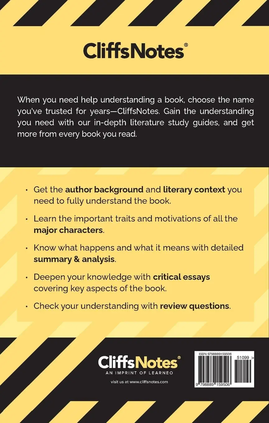 Rückseite: 9798889159506 | CliffsNotes on Steinbeck's The Grapes of Wrath | Literature Notes