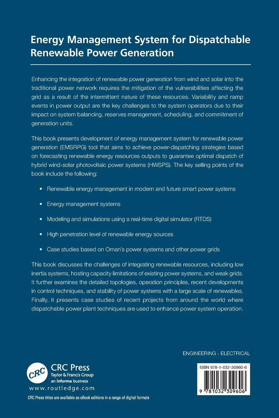 Rückseite: 9781032309606 | Energy Management System for Dispatchable Renewable Power Generation