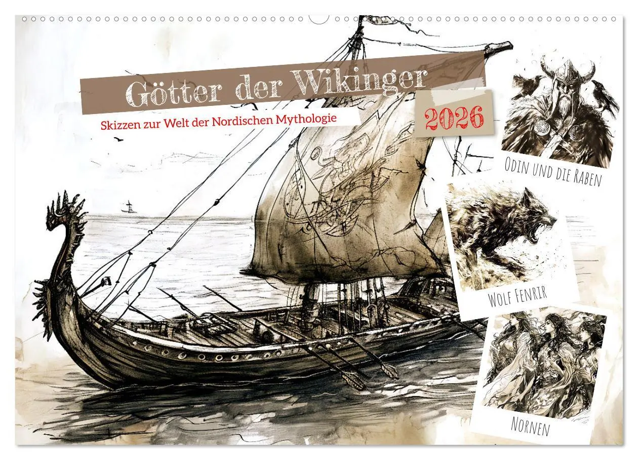 Cover: 9783457469606 | Götter der Wikinger - Skizzen zur Welt der Nordischen Mythologie...