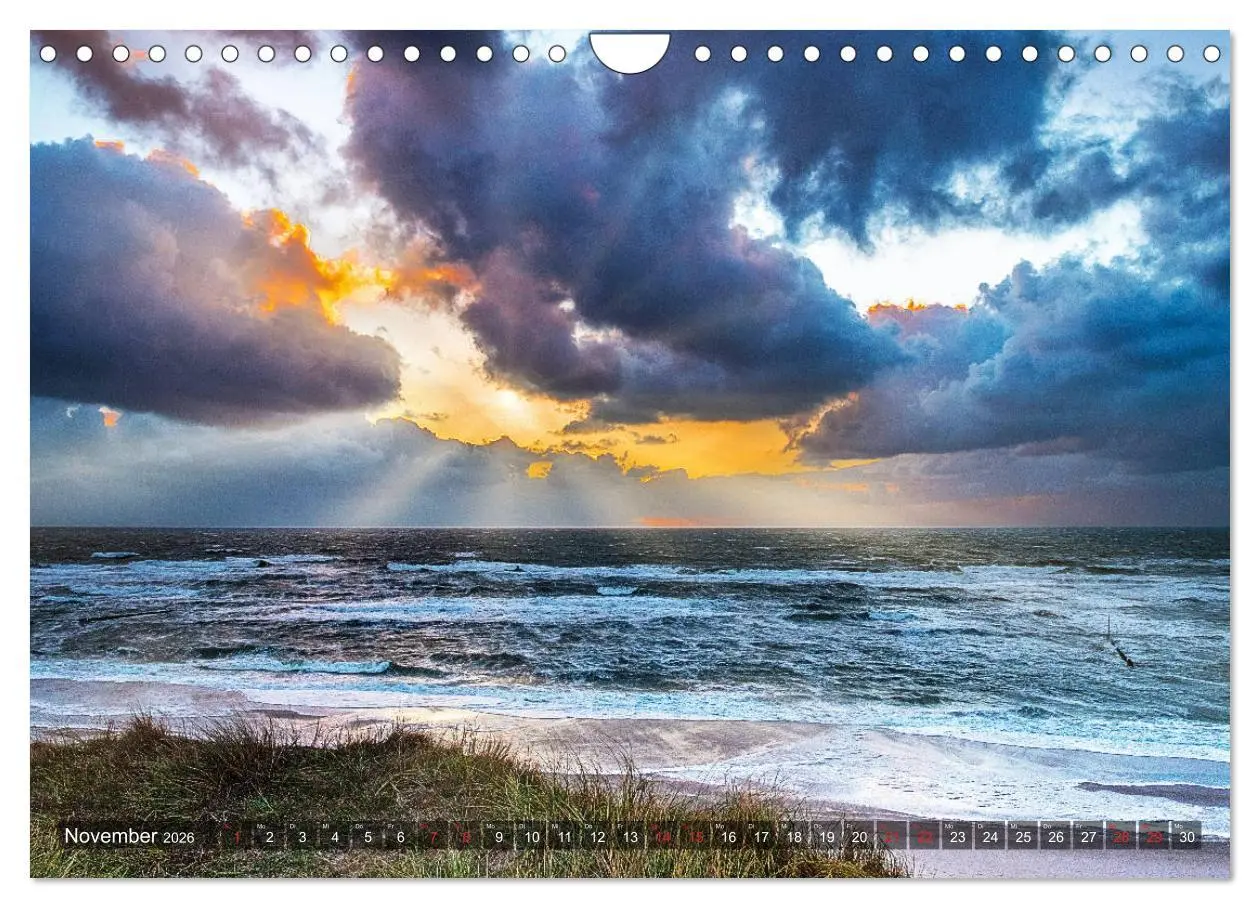 Bild: 9783457919606 | Sylt - Farbige Momente (Wandkalender 2026 DIN A4 quer), CALVENDO...