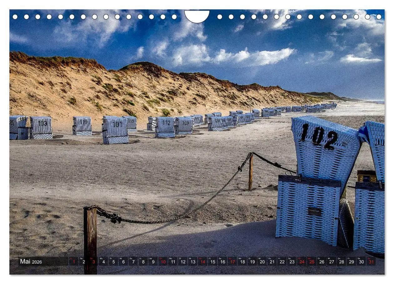 Bild: 9783457919606 | Sylt - Farbige Momente (Wandkalender 2026 DIN A4 quer), CALVENDO...