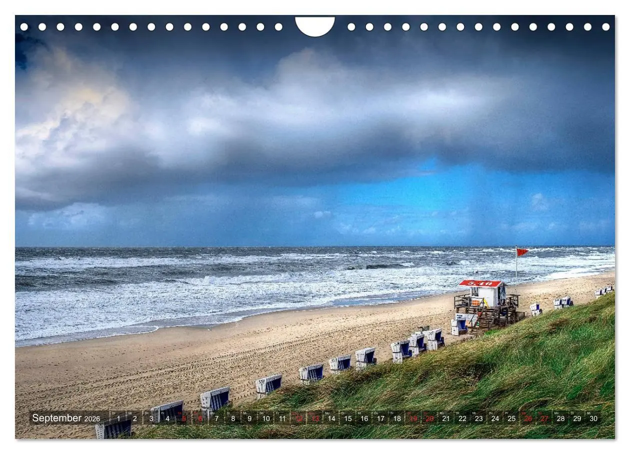 Bild: 9783457919606 | Sylt - Farbige Momente (Wandkalender 2026 DIN A4 quer), CALVENDO...