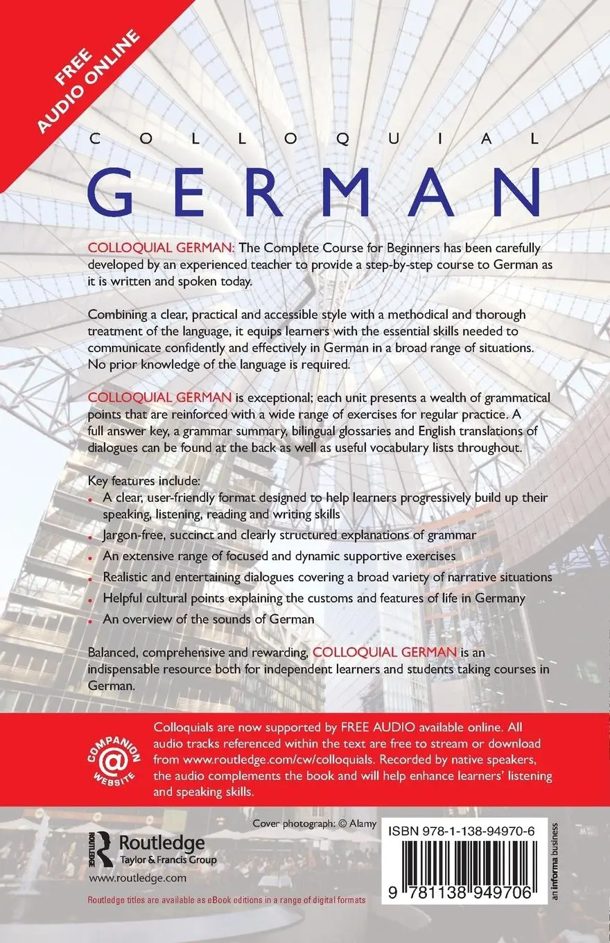 Rückseite: 9781138949706 | Colloquial German | Dietlinde Hatherall (u. a.) | Taschenbuch | 2015