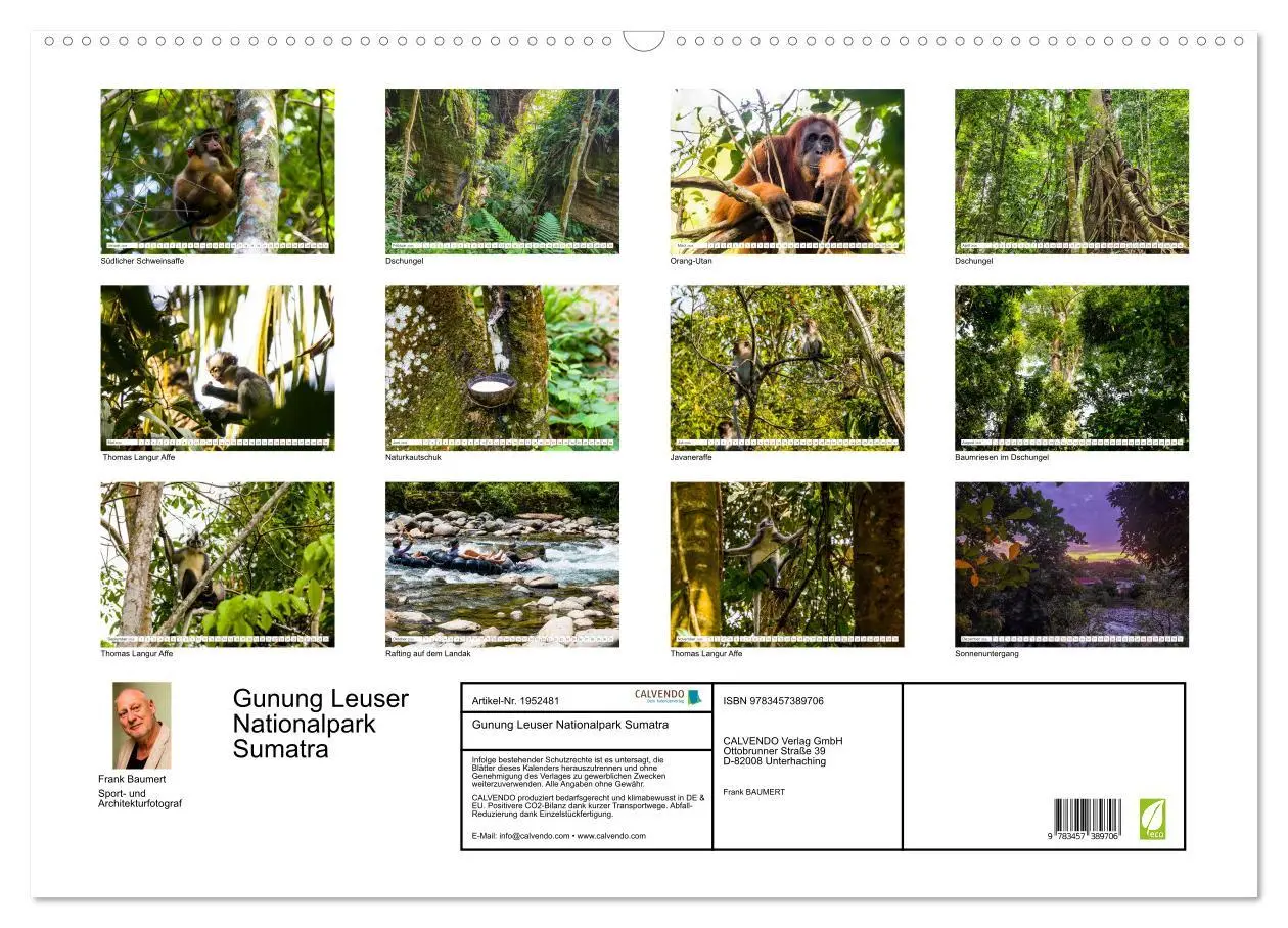 Bild: 9783457389706 | Gunung Leuser Nationalpark Sumatra (Wandkalender 2026 DIN A2 quer),...
