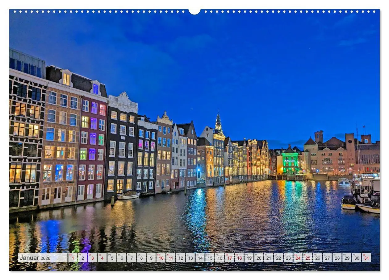 Bild: 9783457529706 | Amsterdam am Tag und bei Nacht (Wandkalender 2026 DIN A2 quer),...