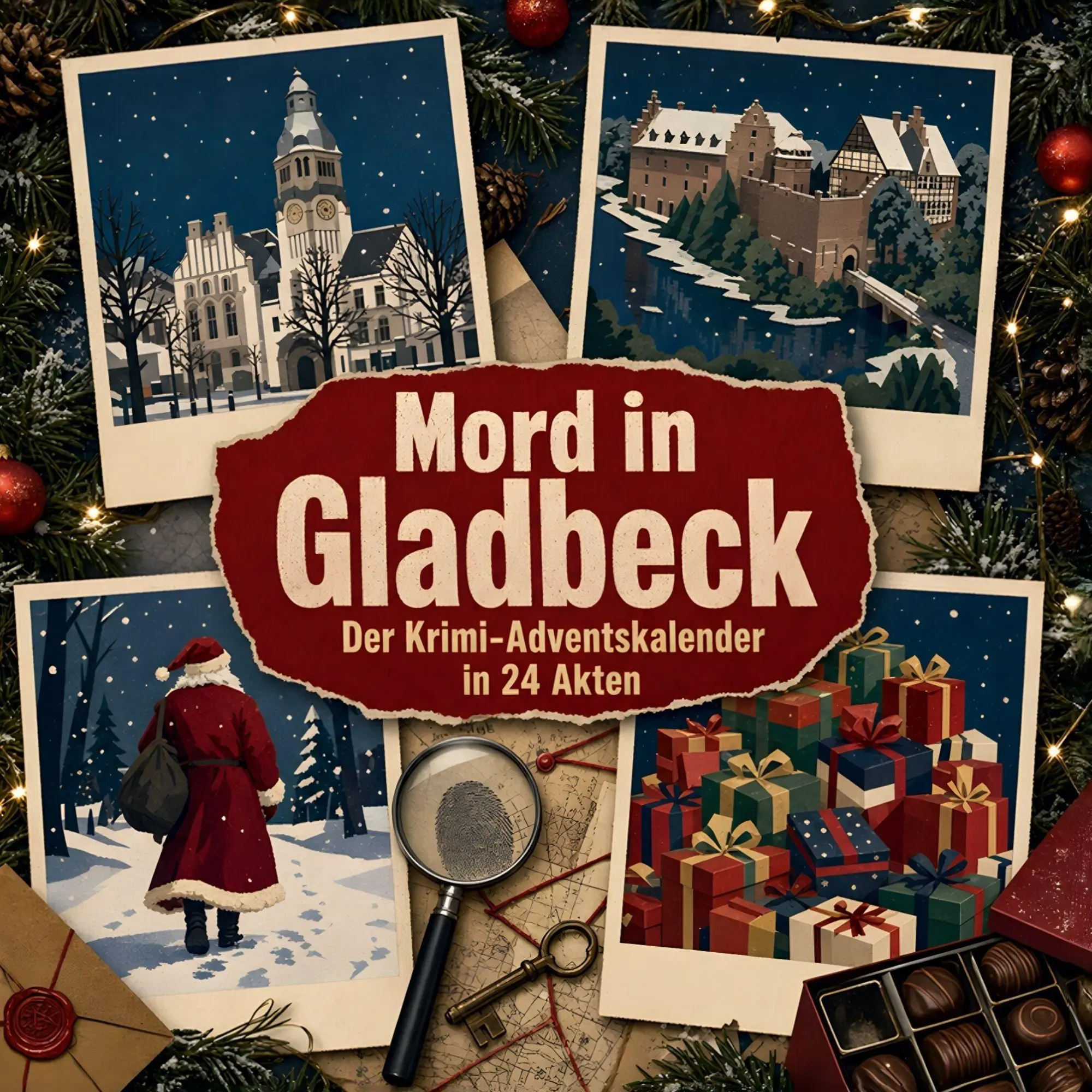 Cover: 9783696119706 | Mord in Gladbeck | Der Krimi-Adventskalender in 24 Akten | Weber