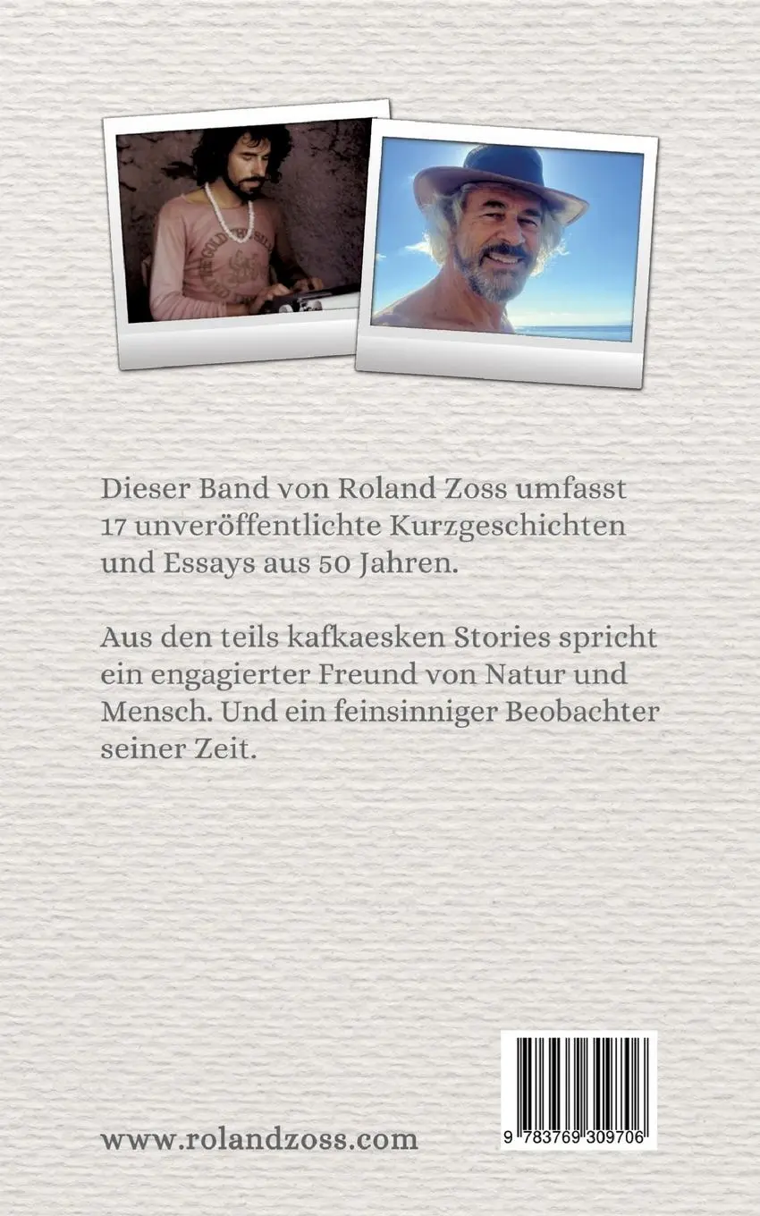 Rückseite: 9783769309706 | Die Geburt der Tage | Kurzgeschichten | Roland Zoss | Taschenbuch
