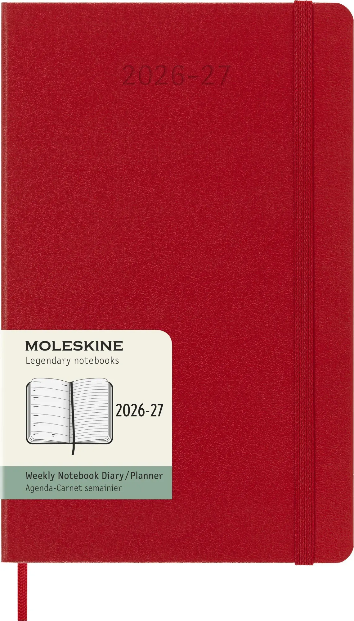 Cover: 8056999279806 | Moleskine 18 Monate Wochen Notizkalender 2026/2027, L/A5, 1 Wo = 1...