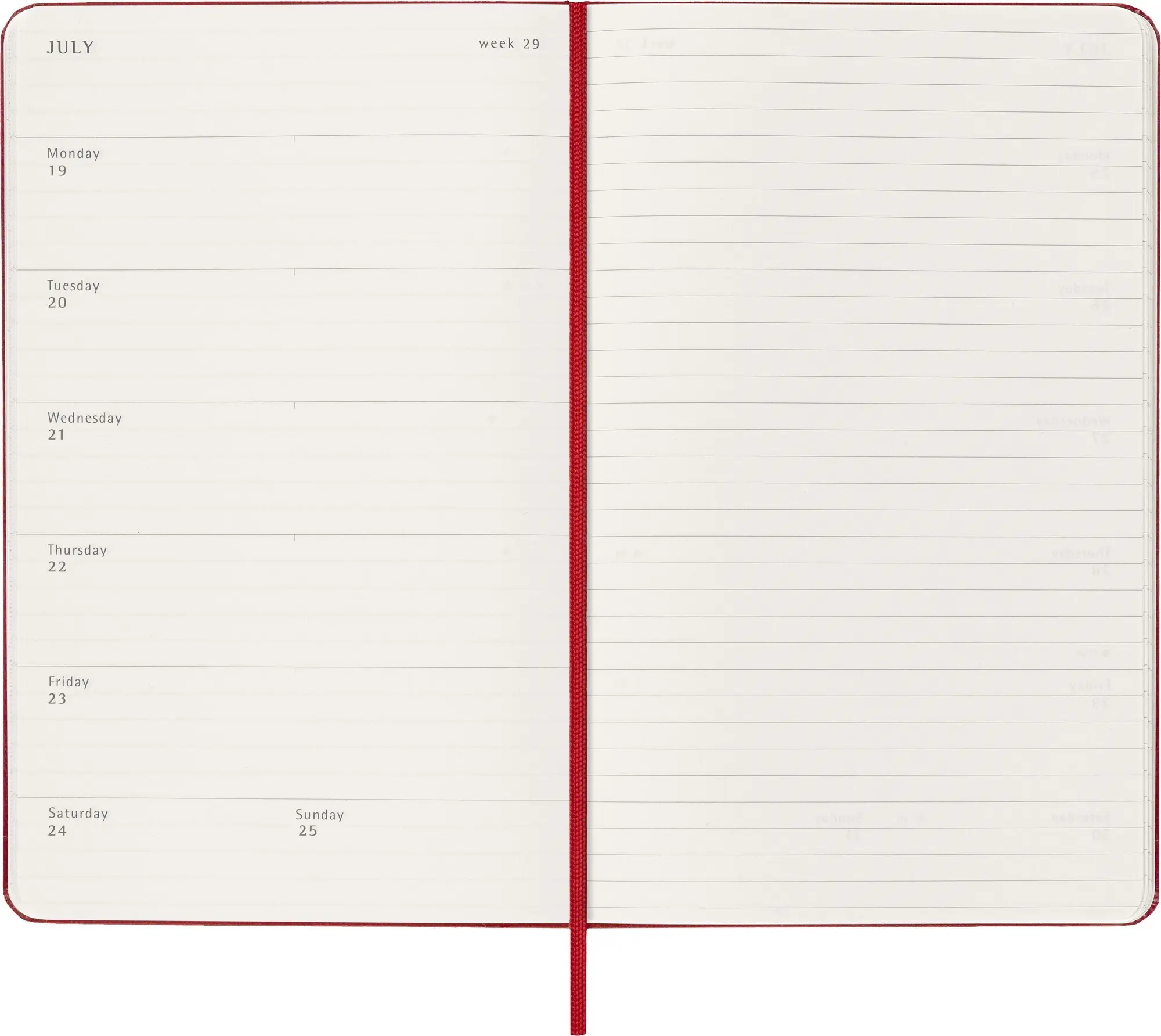Bild: 8056999279806 | Moleskine 18 Monate Wochen Notizkalender 2026/2027, L/A5, 1 Wo = 1...